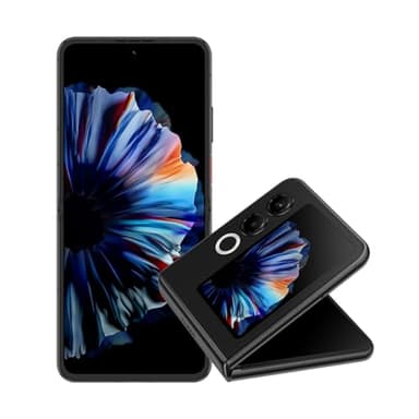 ZTE Nubia Flip 2 5G, Smartphone Plegable con IA, 8GB+256 GB, Pantalla FHD+ AMOLED 6,9" 120Hz, Cámara 50MP, Batería 4325mAh, Carga Rápida 33W, Android 14, Incluye Funda, Negro