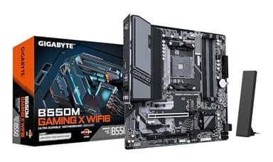 GIGABYTE B550M Gaming X WIFI6 Placa Base - Procesadores AMD Ryzen 5000, VRM de 5+3 Fases, hasta 3200 MHz DDR4, 1x M.2 PCIe 4.0 + 1x M.2 PCIe 3.0, Wi-Fi 6, LAN 1 GbE, USB 3.2 Gen 1