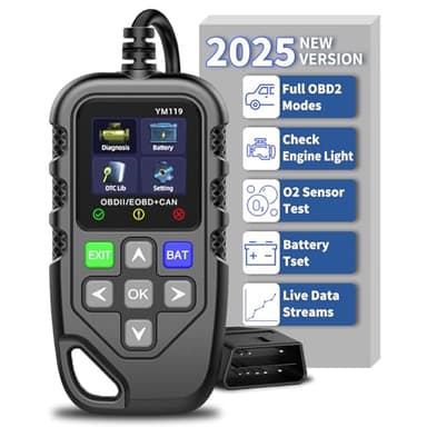 Anluomania OBD2 Diagnosis Coche, Maquina Diagnosis Coche, Lector de código, Herramienta de Diagnóstico del Fallos Motor, Prueba de Batería, Sensor de O2, 13 Idiomas, para Vehículos Posteriores a 1996