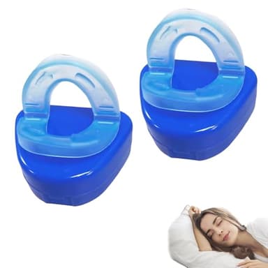 Dispositivo Antirronquido, 2× Protector Bucal Para La Apnea Del Sueño, Boquilla Reutilizable Para Dormir, Quiet Ayuda Para Reducir Los Ronquidos, Férula Para Ronquidos,Férula Antironquidos