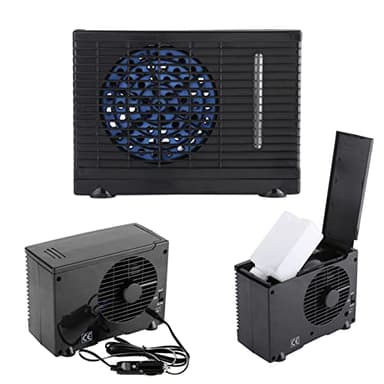 Mini Acondicionador Refrigerador, Portátil 12 V Coche Camión Hogar E Ativo 7,9 X 4,3 5,9 Pulgadas Acondicionadores Portátiles Ventilador de Refrigeración por Agua Ventana