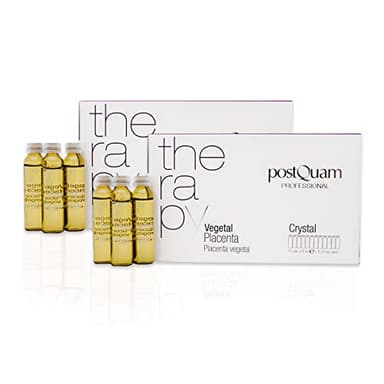 PostQuam - Pack Ampolletas de Placenta Vegetal para el Pelo | Estimula la Circulación y Previene la Caída del Cabello - 24 Ampollas de 9 ml, unisex
