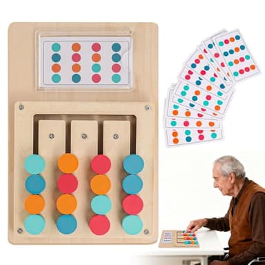 Actividades de Demencia para Personas Mayores, Juegos para Personas con Alzheimer, Memoria de Colores Personas Mayores, Cognitiva y Ejercicios de Memoria, Regalos de Navidad para Mayores