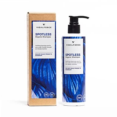 SPOTLESS Champu Dermatitis Seborreica y Anticaspa sin sulfatos, siliconas ni petroquímicos I Champu organico cuero cabelludo sensible y seco, con frescor a menta natural 100%. 250ml