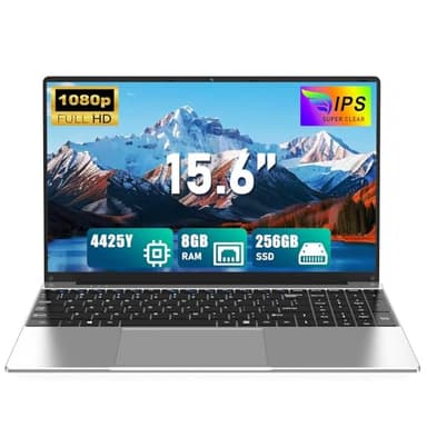 CHIFUYOU Ordenador Portátil 8 GB RAM DDR3 256 GB SSD 15,6 Pulgadas 2026 pc portátil Oficina procesador 4425Y (up to 1,7 GHz), 1920 × 1080 Full HD, Win 11, Compatible con Wi-Fi 5 y Bluetooth