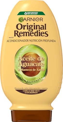 Garnier Original Remedies Aceite de aguacate y manteca de karité Acondicionador para pelo rebelde y encrespado 250 ml
