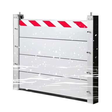 YXCMD Compuerta Barrera Anti Inundaciones Aluminio Reutilizable Extraíble Móvil para Puerta Casa Garaje Sótano Deflector(E,70 * 80cm)