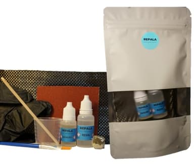 Kit reparación bicicleta fibra de carbono | Reparación fibra de vidrio y resina epoxi transparente | Reparación cuadro de bici