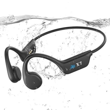 Guudsoud Auriculares Conducción Osea Natacion,Auriculares inalámbricos Impermeables IP68 Bluetooth 5.3,Auriculare Abiertos con Reproductor MP3 Incorporado Memoria de 32 GB, para Nadar Correr Ciclismo