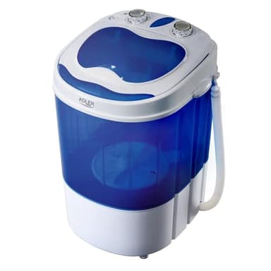 Adler AD 8051Mini Lavadora (Portátil, Carga superior,3Kg lavado ropa, 1Kg Centrifugado, perfecta Camping, Caravanas y autocaravanas) 360x370x530 cm