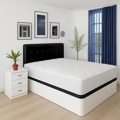 Muebles en Oferta Colchón Viscoelástico | Multicapa | Grosor 24cm | Firmeza Media Alta | Dolores de Espalda | Doble Cara | Transpirable | Antiácaros (90x190, 24, Medio-Alto, Centímetros)