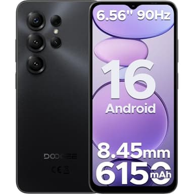 DOOGEE Note56 X Android 16 Telefono Movil Libres, 6150mAh 24GB+ 64GB/2TB Smartphone, Octa Core Telefonos Moviles HD+ 6,56", Cámara 8MP Teléfono Móvil, Gemini AI/Dual SIM/Face ID/GPS/OTG/Widevine L1