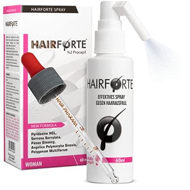 Spray Hairforte para mujer 2% Procapil contra la caída del cabello Bloqueador de DHT