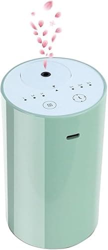 Cavir Difusor de Aceites Esenciales sin Agua - Máquina de Aroma Portátil y Mini - Recargable por USB - Temporizador 1/2/3H con Apagado Automático - 3 Niveles de Niebla - para Casa, Coche y Oficina