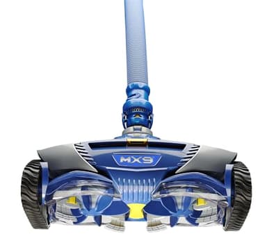 Zodiac MX9- Limpiafondos Piscina Automático Hidráulico.Piscinas hasta 12x6m. Enterradas o Elevadas de Paredes Rígidas. Cepilllado Ciclónico. Sistema de Tracción por Correas. Limpia Fondo y Paredes