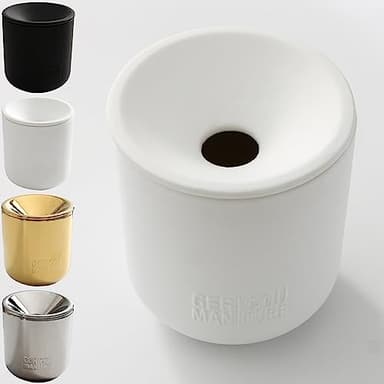 GC Cenicero de bordado compatible con Iqos 3 Duo Heets Iluma Terea Glo neo-sticks accesorios, blanco