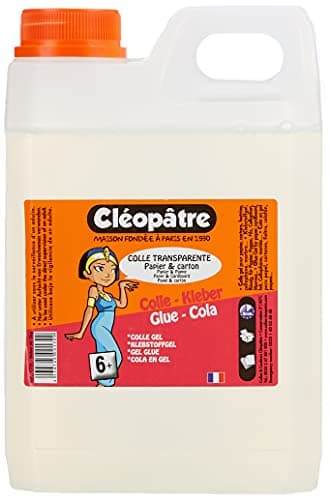 Cléopatre - Pegamento Transparente - Formato Recarga - Aplicación Fácil, Precisa y Homogénea - Sin Disolventes, Limpieza con Agua - A partir de 6 Años - Fabricado en Francia - 2KG