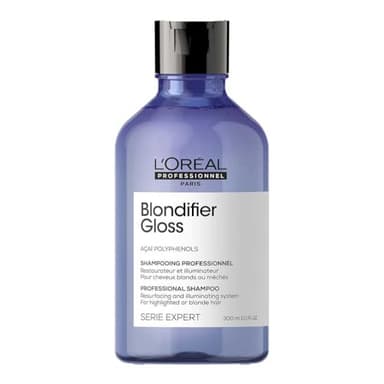 L'Oréal Professionnel, Champú Reparador e Iluminador para Pelo con Mechas o Rubio, Blondifier Gloss, 300ml