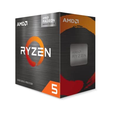 AMD Ryzen 5 5600G Procesador ( tarjeta gráfica Radeon integrada, 6 núcleos /12 Threads, 65W TDP, Socket AM4, 19MB Caché, Reloj de aumento máx. hasta 4.4 Ghz,con ventilador Wraith Stealh)