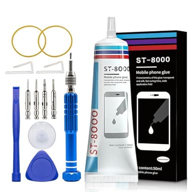 Pegamento Pantalla Movil, Pegamento para Moviles, Pegamentos Fuerte para Todo, Adecuado para Pegar Pantallas de Teléfonos Móvils, Tabletas, Portátiles, Cámaras, etc, Transparente, 110ML