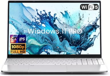 Kayoote 15.6" Portátil Core m3-6Y30 con Win 11 Pro, 8GB RAM y SSD de 128GB