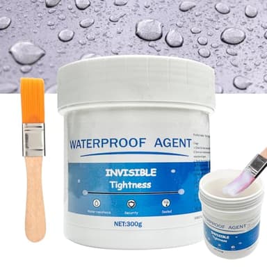 Revestimiento impermeable transparente, 300 g, emulsión aislante impermeable, invisible impermeable para interior y exterior, revestimiento impermeable para baño, inodoro