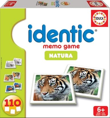 Educa - Identic Natura | Juegos Educativos Niños 4 Años | Juego Mesa Encotrar Parejas | Juego Cartas Niños 4 años (14783)