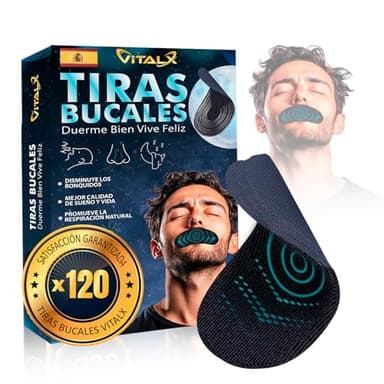 VITALX® SUPER PACK 120 MOUTH TAPE PREMIUM + Guía De Uso | Máxima DURACIÓN y CONFORT | Mouth Tape for sleeping | Antirronquidos para dormir | Tiras bucales para dormir | Tapa bocas para dormir