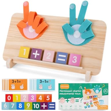 BBWELL Juegos Educativos Niños 3 4 5 6 Años,Juguetes Montessori Matematica,Contando Juego de Aprendizaje,Aprender a Agregar y Restar Matemáticas,Juguete Educativo Infantil,Regalo para Niños Niñas
