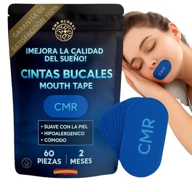 PACK PRO PREMIUM 60 Tiras Bucales Mouth tape para dormir. Antirronquidos para Dormir con la Boca Cerrada. Cinta Bucal Mejora la Respiración y Reduce los Ronquidos. Tiras Para Dejar de Roncar. Tapaboca