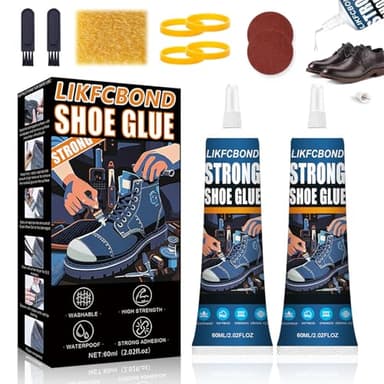LIKFCBOND Pegamento para Calzado, Cola para Suela Zapatos, 120ML Extra Fuerte para Zapatos, Pegamento Profesional para Zapatos Adecuado para Calzado Deportivo y Calzado de Cuero