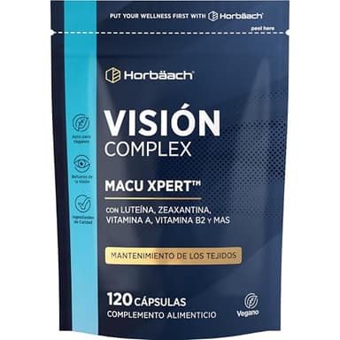 Luteina con Zeaxantina Ojos Complex | Vitaminas para la Vista | con Vitamina A y Riboflavina | 120 Cápsulas Veganas | Alta Dosis | Horbaach