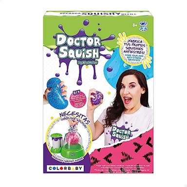 Doctor Squish 48086 Kit Recarga Fábrica de Bolas Squishy Antiestrés, Bolas Antiestrés, Juguetes Squishies, Regalo para Niños